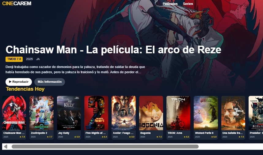 CINECAREM - Películas y Series